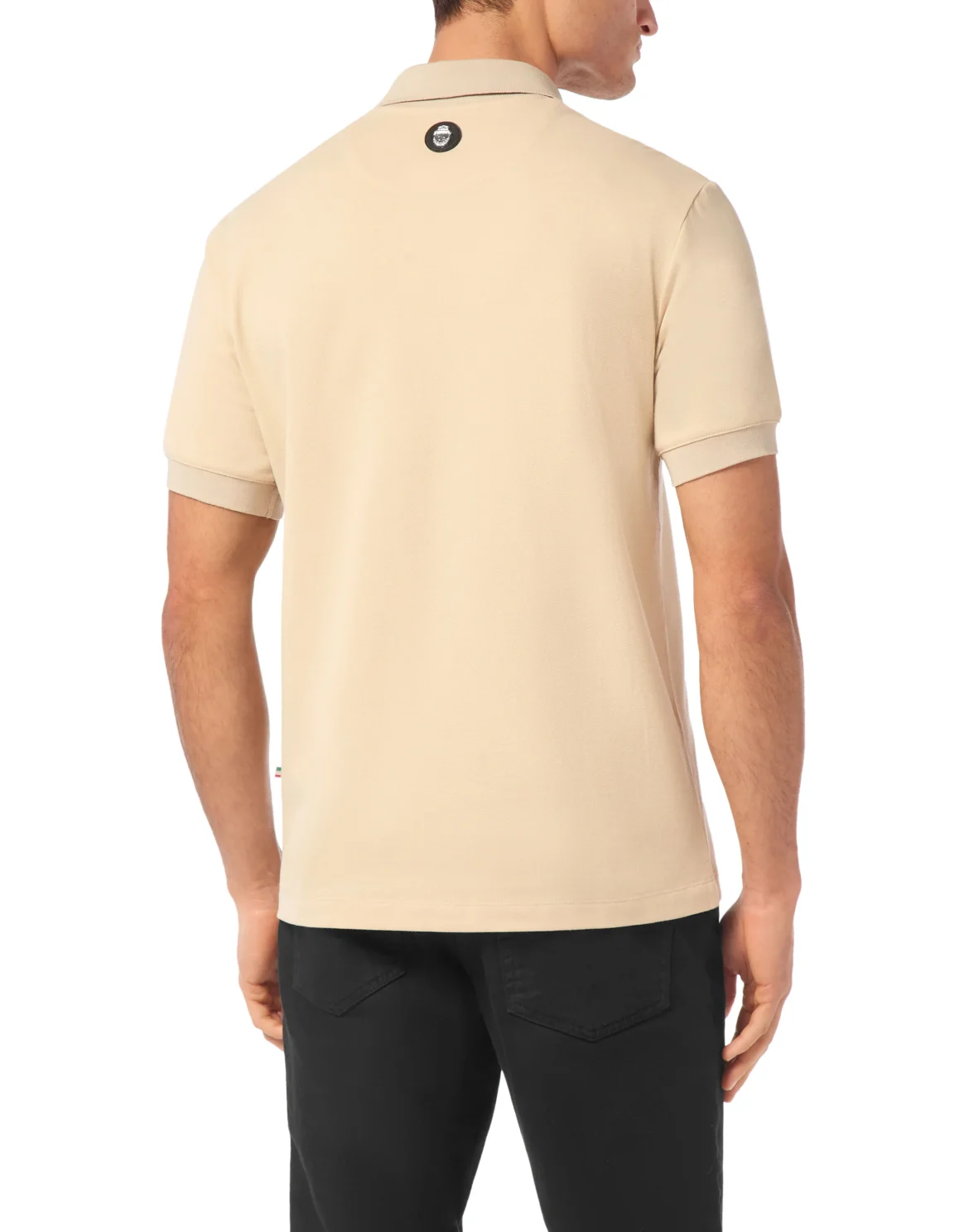 Polo Shirt SS Crest Baroque, цвет: Бежевый