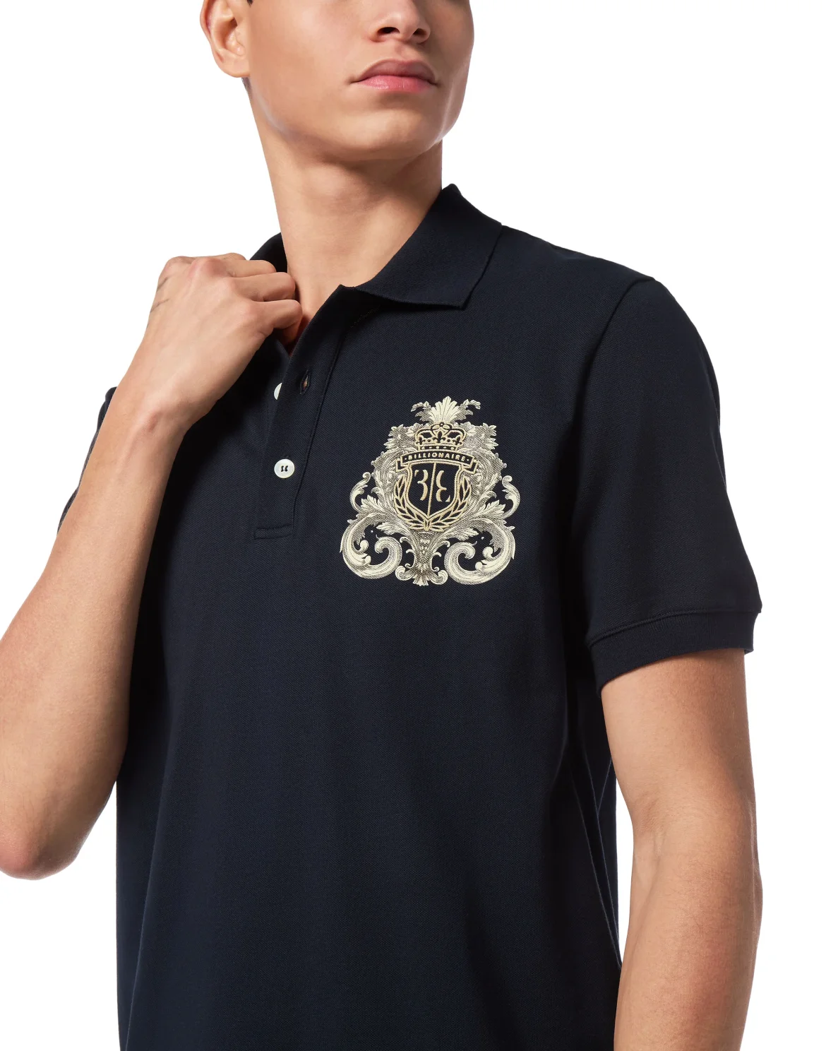 Polo Shirt SS Crest Baroque, цвет: Синий