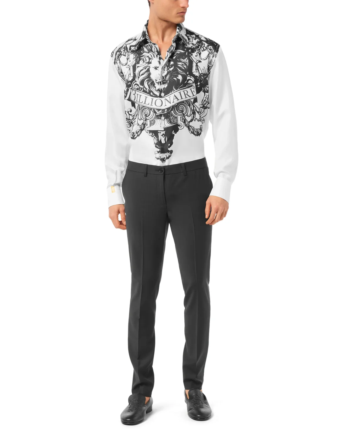 Gold Cut Silk Shirt, цвет: Белый