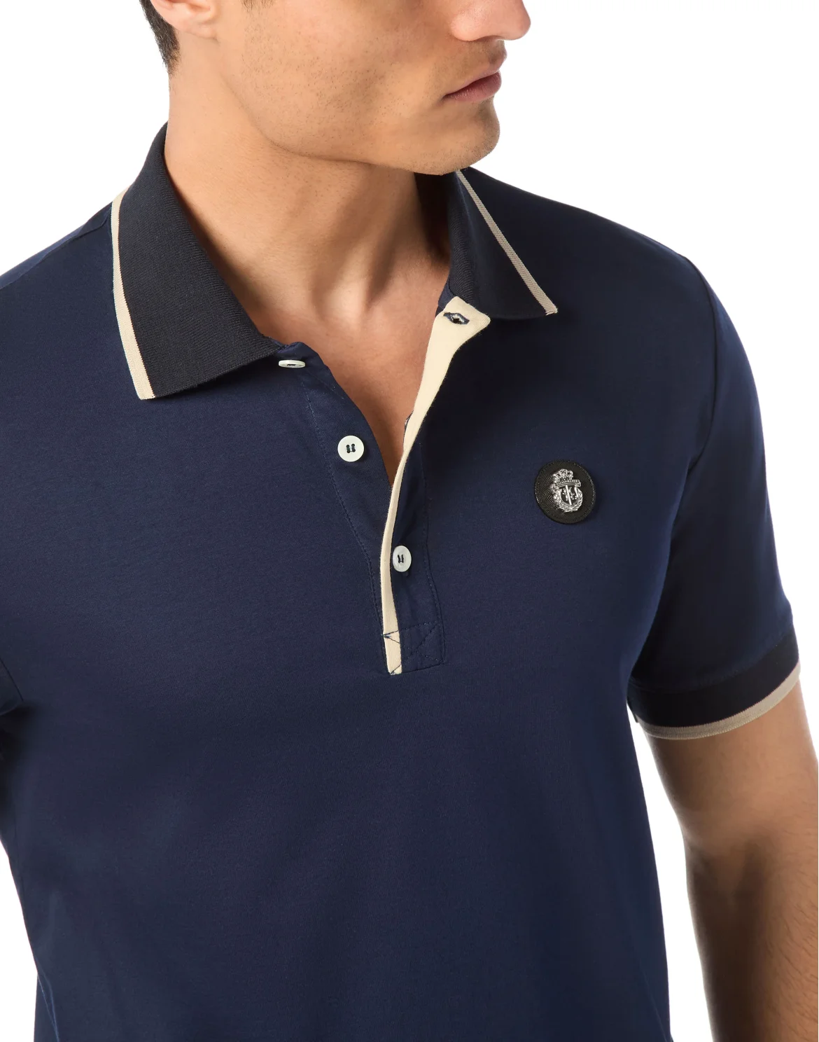 Jersey Polo Shirt SS, цвет: Синий