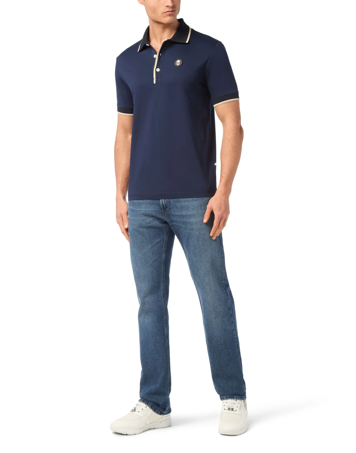 Jersey Polo Shirt SS, цвет: Синий