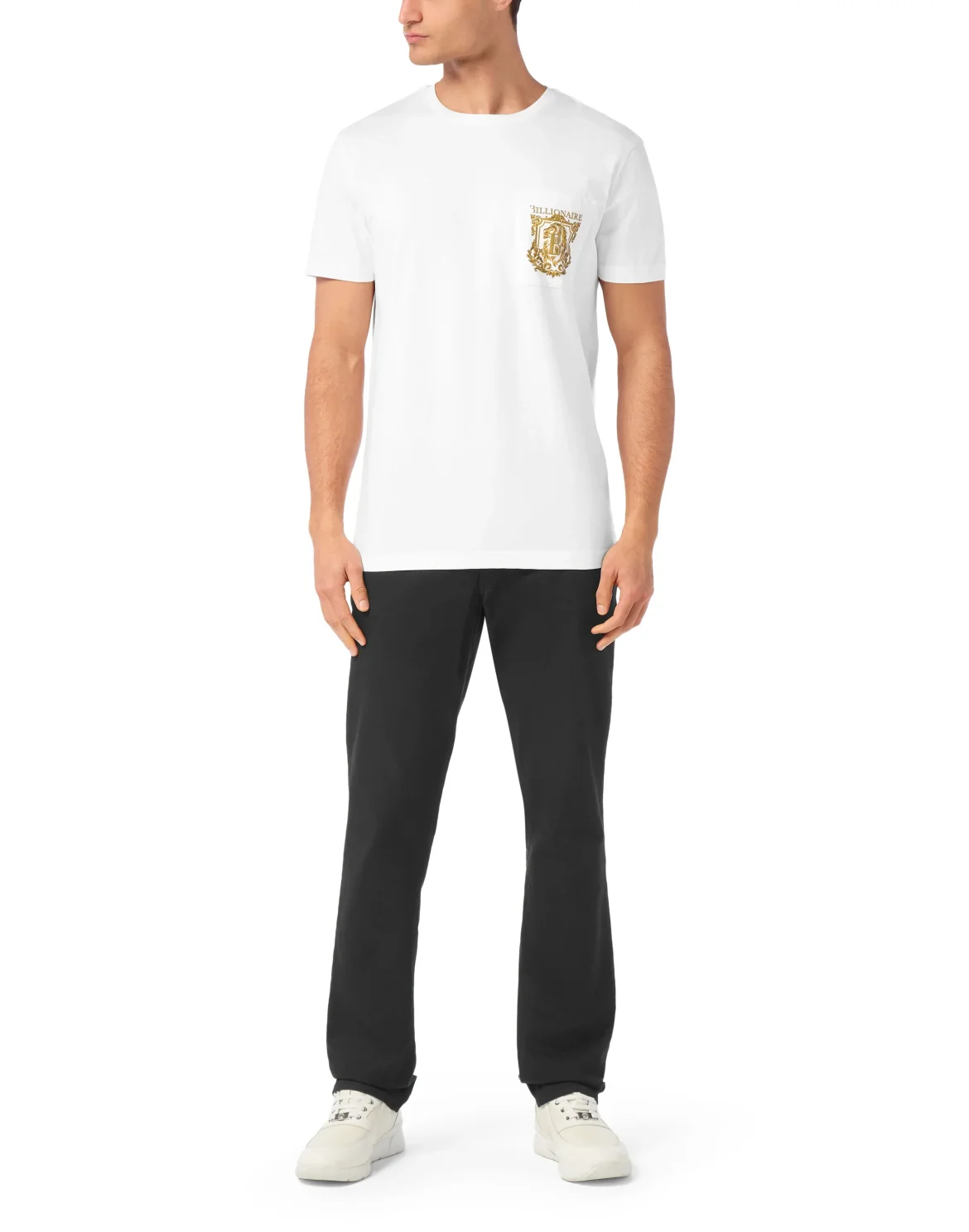 T-Shirt Round Neck SS Pocket Lion, цвет: Белый
