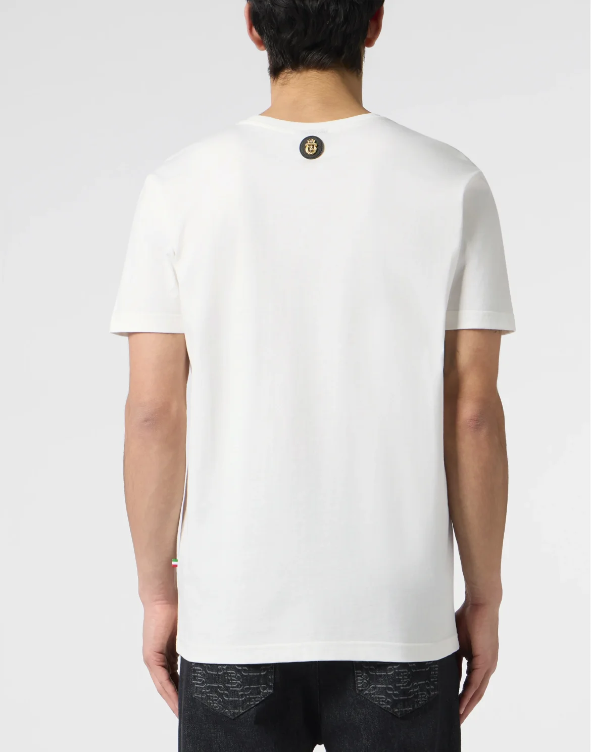 Round-Neck T-Shirt Lion Patch, цвет: Бежевый