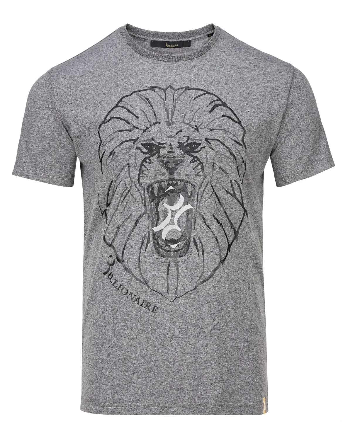 T-shirt Round Neck SS Lion, цвет: Серый