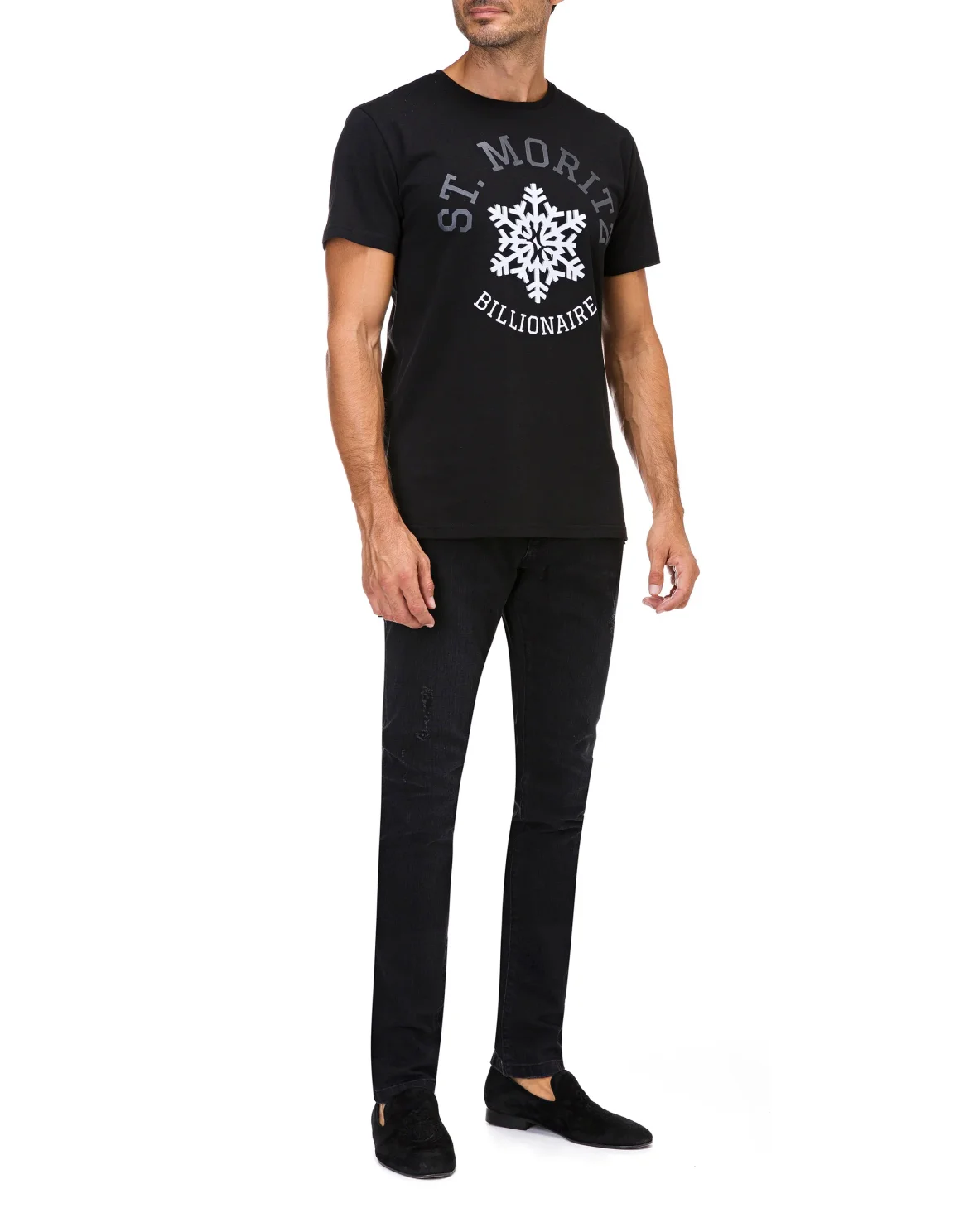 T-shirt Round Neck SS Winter Club, цвет: Черный