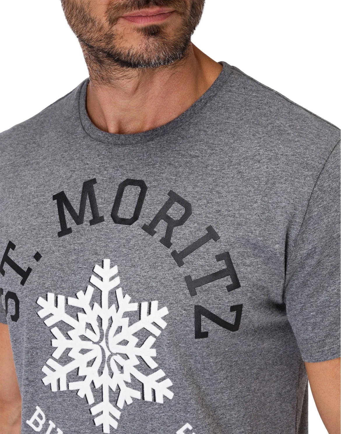 T-shirt Round Neck SS Winter Club, цвет: Серый