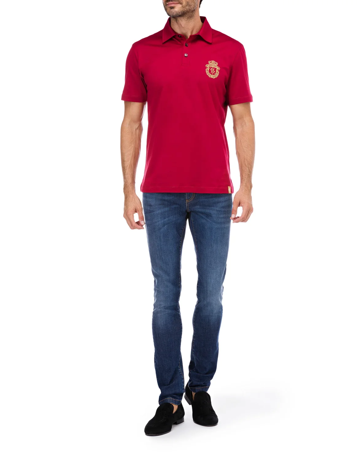 Polo shirt SS Crest, цвет: Красный