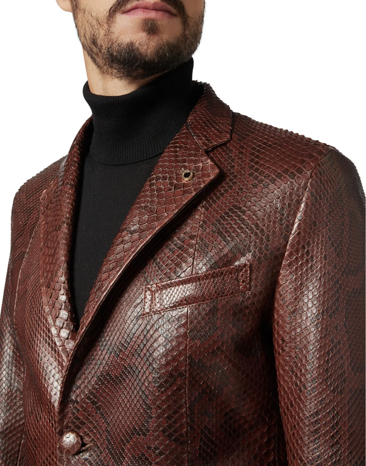 Leather Blazer Luxury, цвет: Коричневый