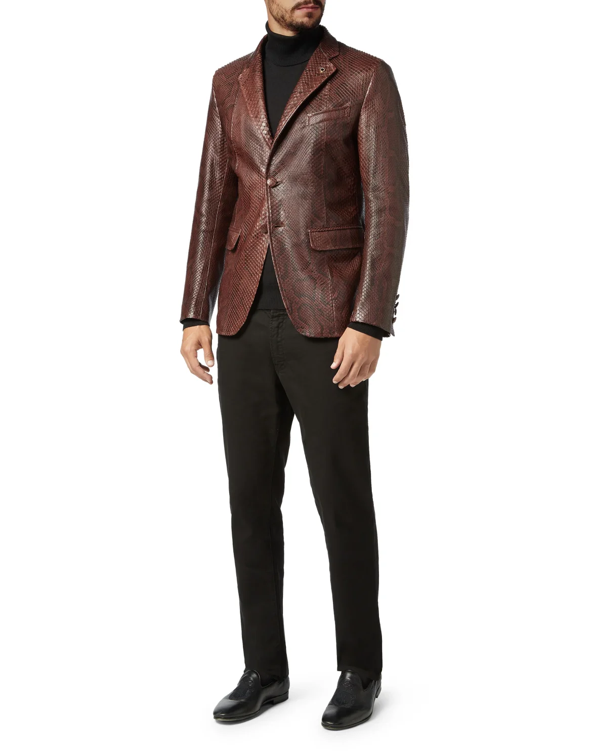 Leather Blazer Luxury, цвет: Коричневый