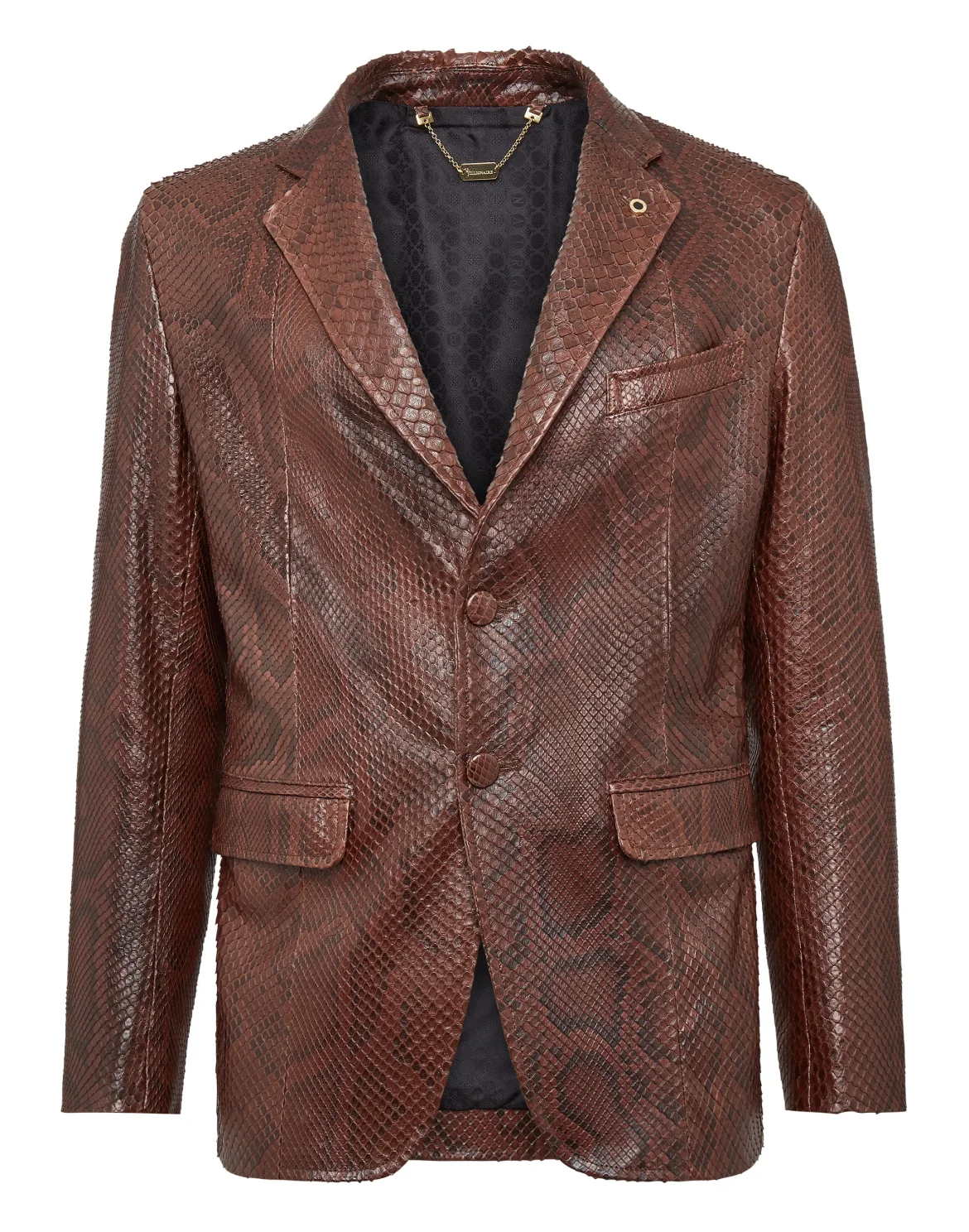 Leather Blazer Luxury, цвет: Коричневый