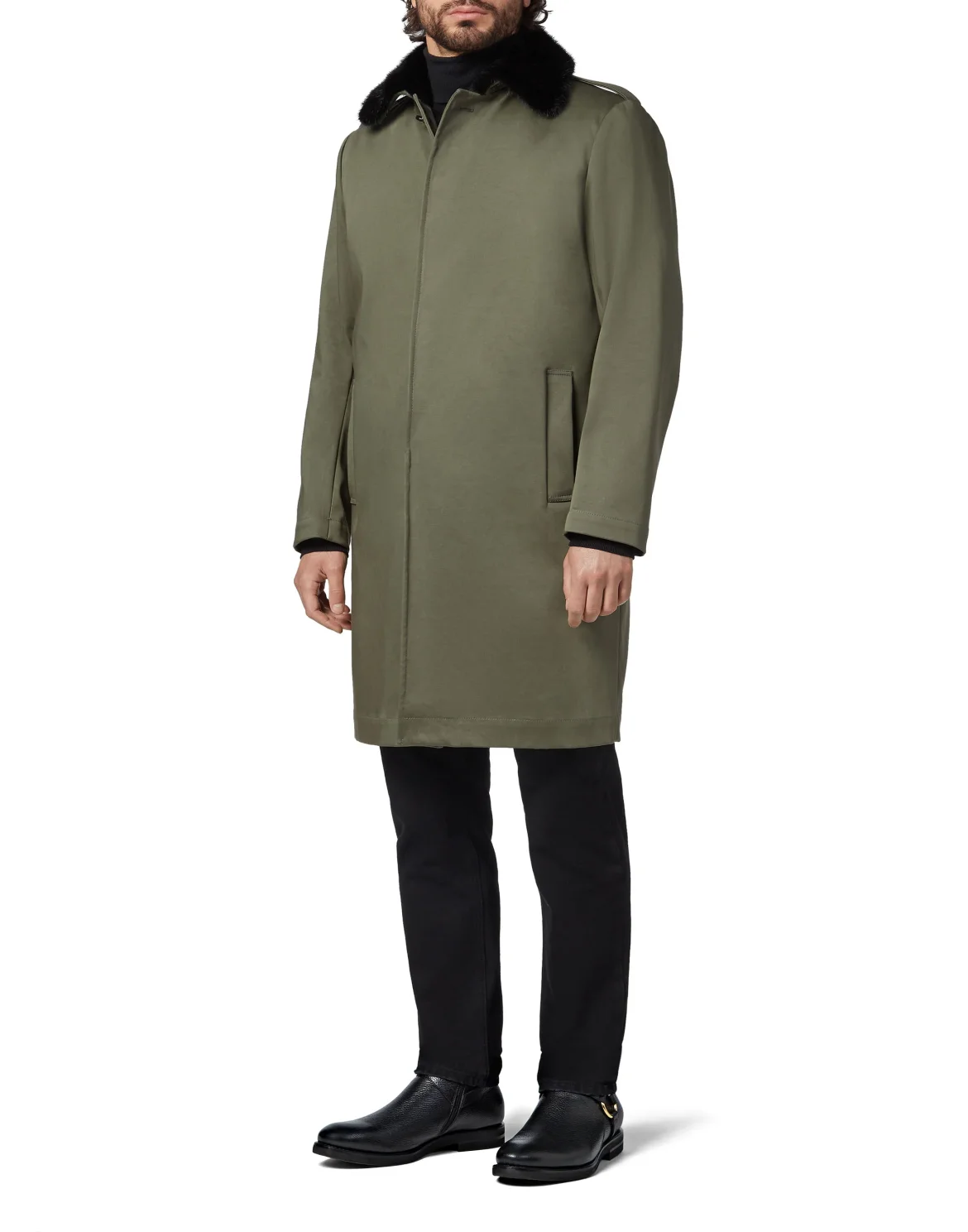 Coat Long Luxury, цвет: Зеленый
