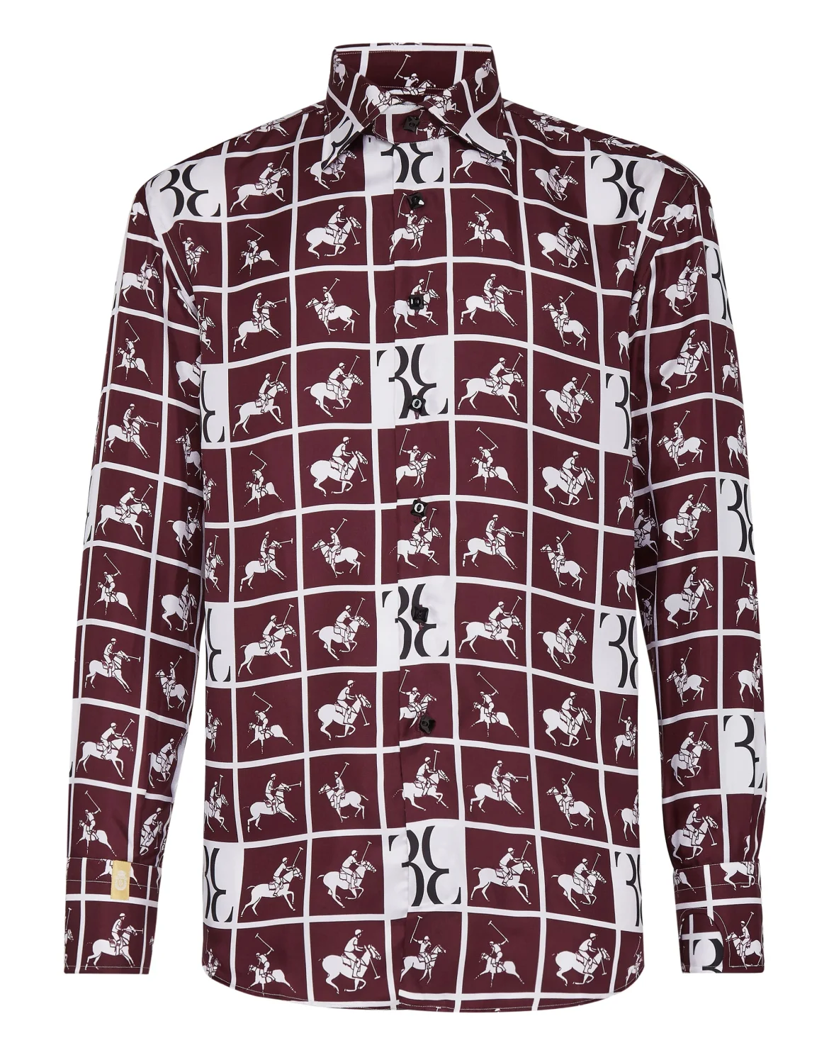 Shirt Gold Cut LS/Flavio Horses, цвет: Красный