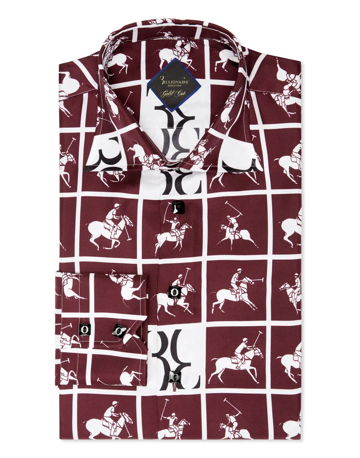 Shirt Gold Cut LS/Flavio Horses, цвет: Красный