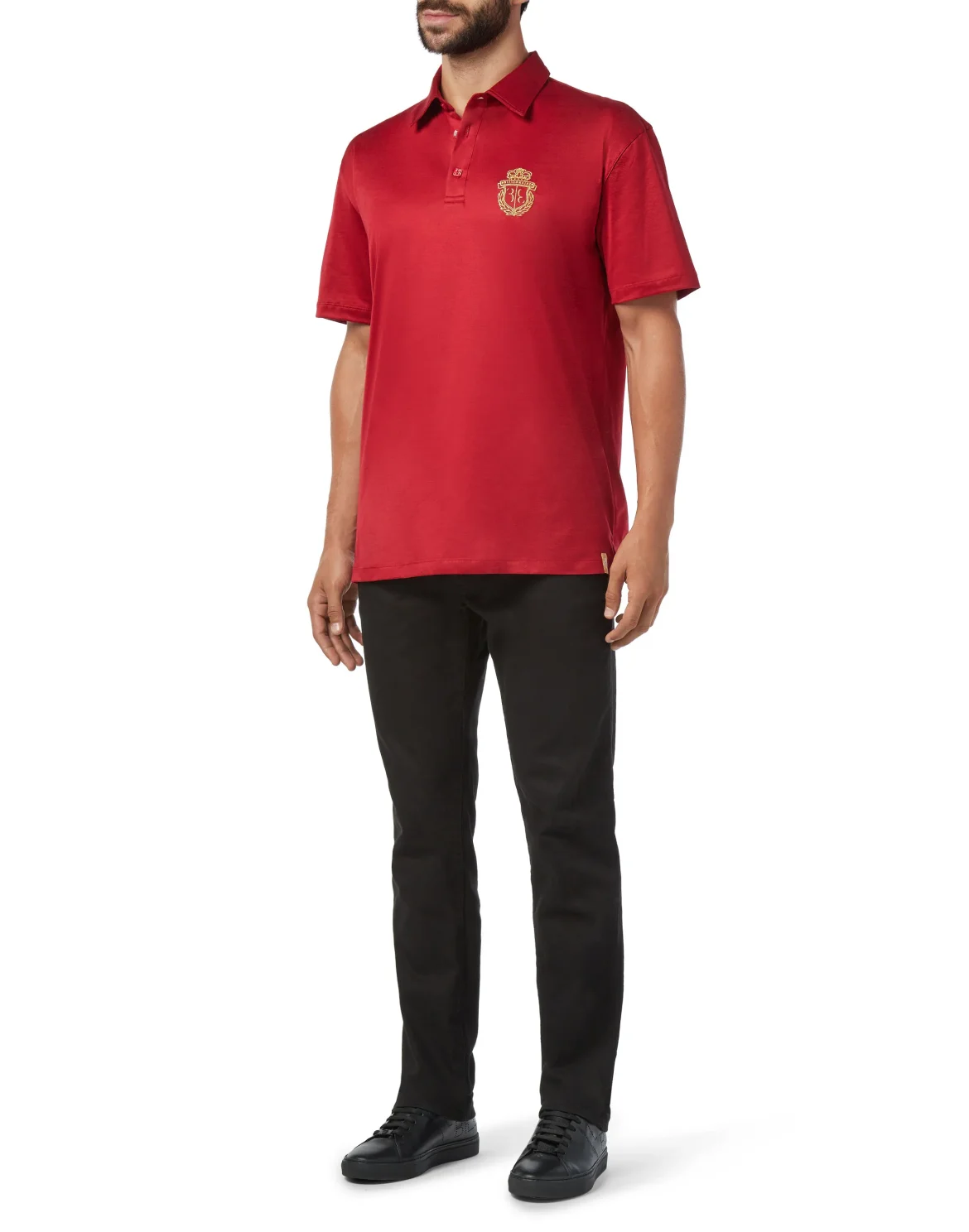 Polo shirt SS Crest, цвет: Красный
