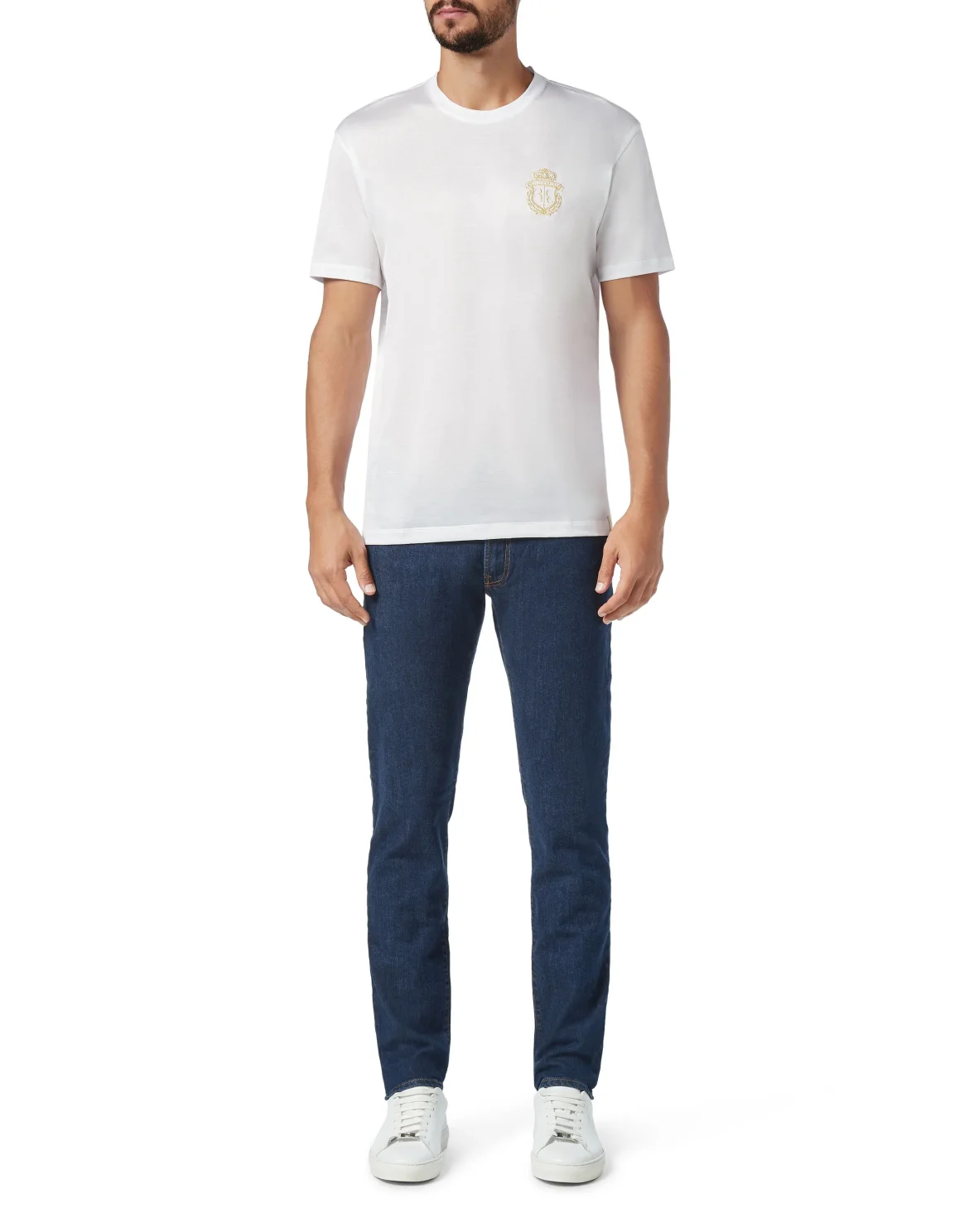 T-shirt Round Neck SS Crest, цвет: Белый