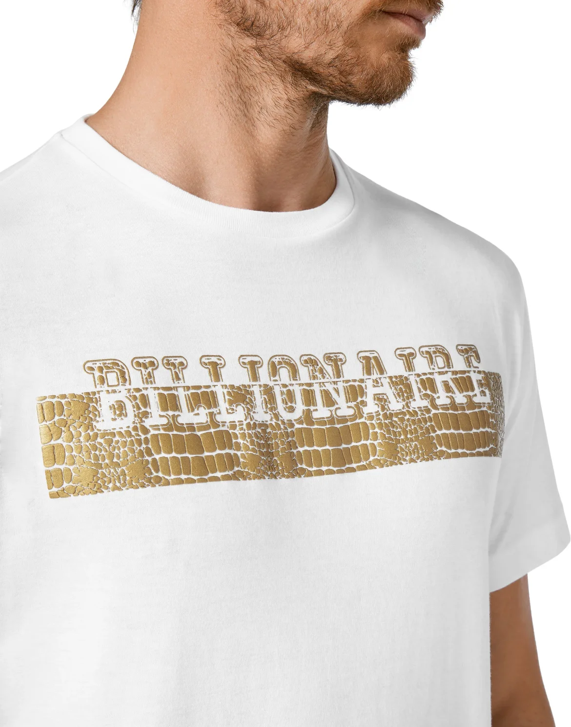 T-shirt Round Neck SS Stripes, цвет: Белый