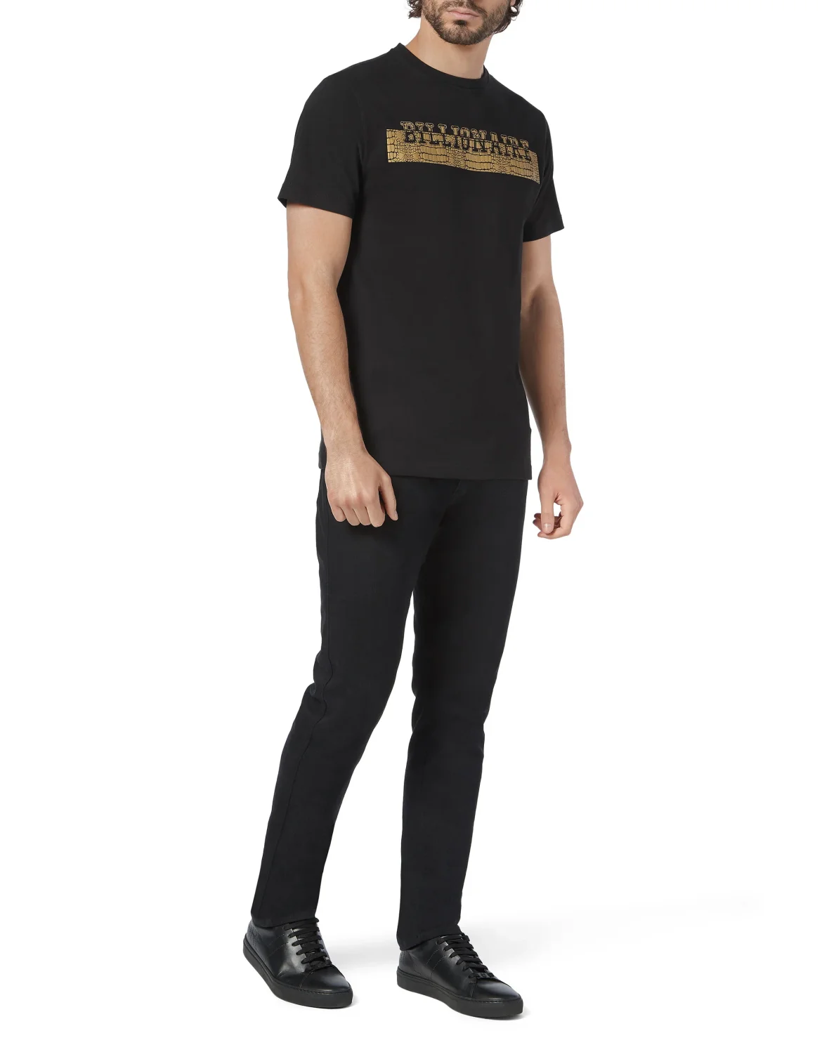 T-shirt Round Neck SS Stripes, цвет: Черный
