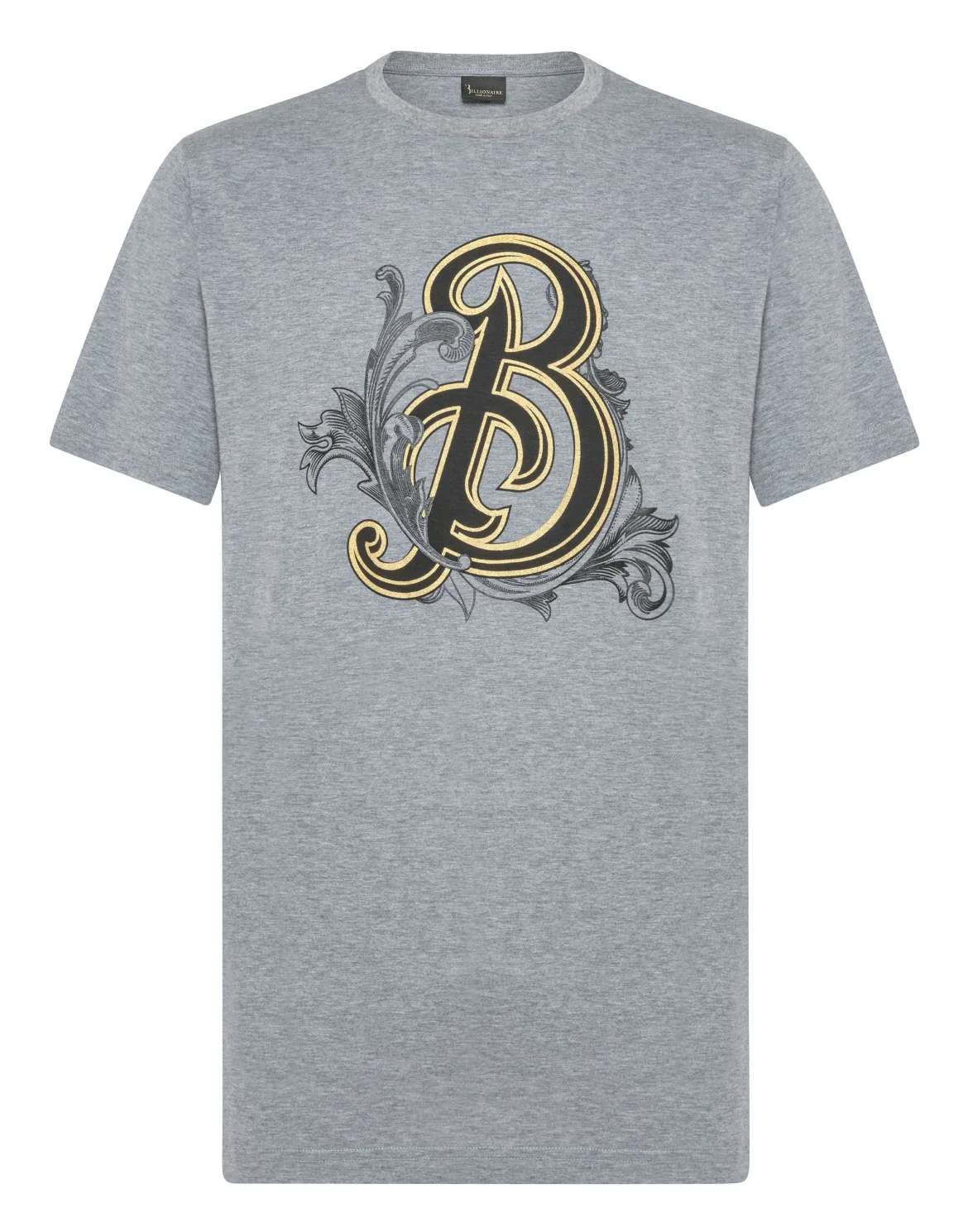 T-shirt Round Neck SS Baroque, цвет: Серый