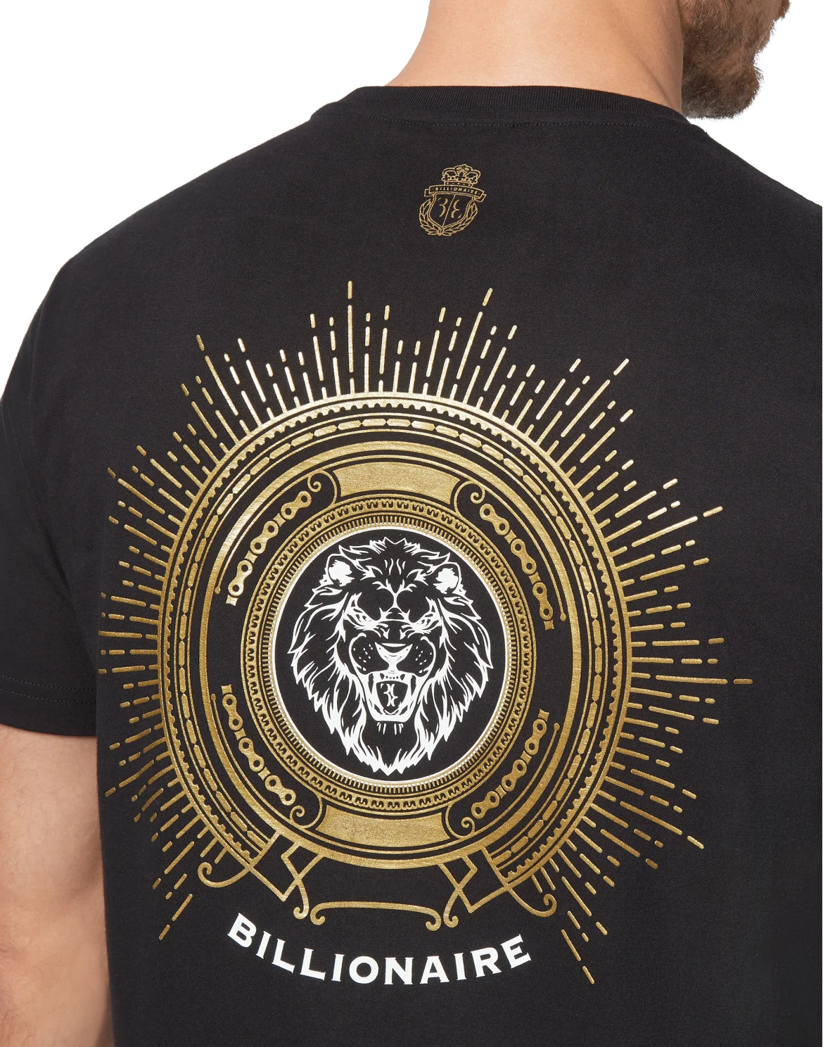 T-shirt Round Neck SS Lion, цвет: Черный