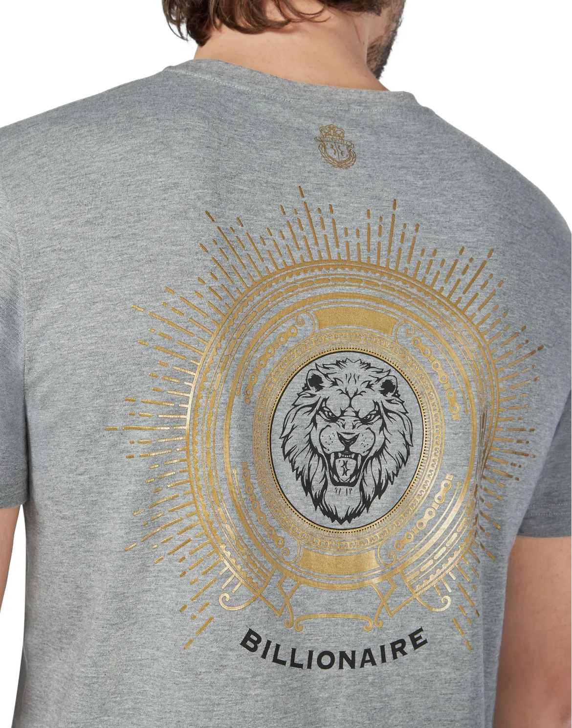 T-shirt Round Neck SS Lion, цвет: Серый