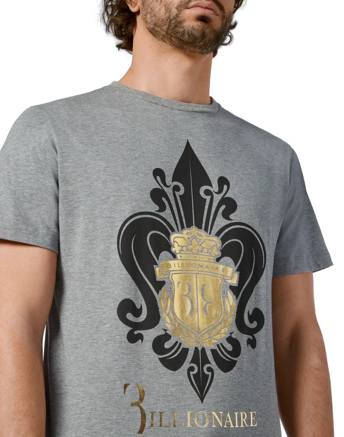 T-shirt Round Neck SS Giglio, цвет: Серый