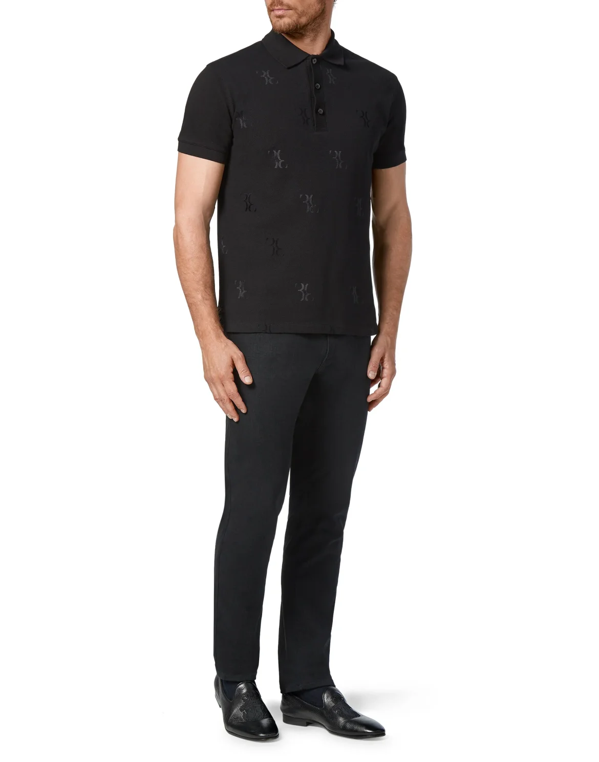Polo shirt SS All over BB, цвет: Черный