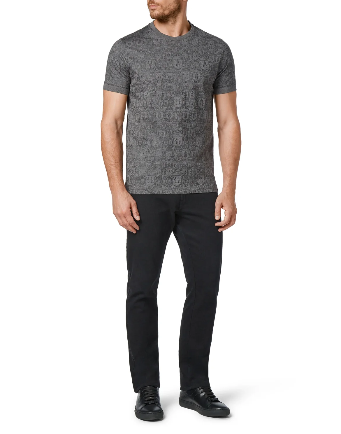 T-shirt Round Neck SS Crest, цвет: Серый