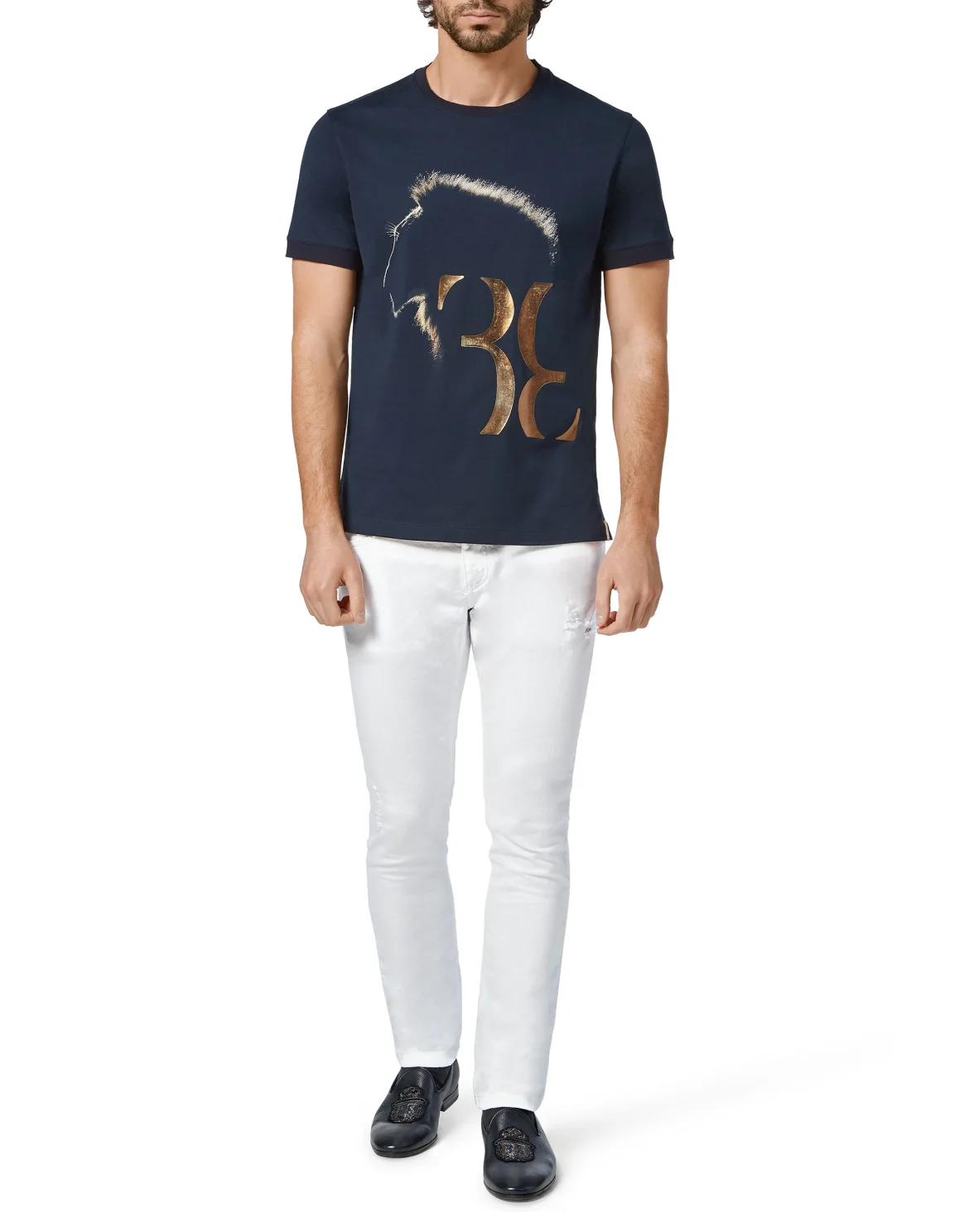 T-shirt Round Neck SS Lion, цвет: Синий