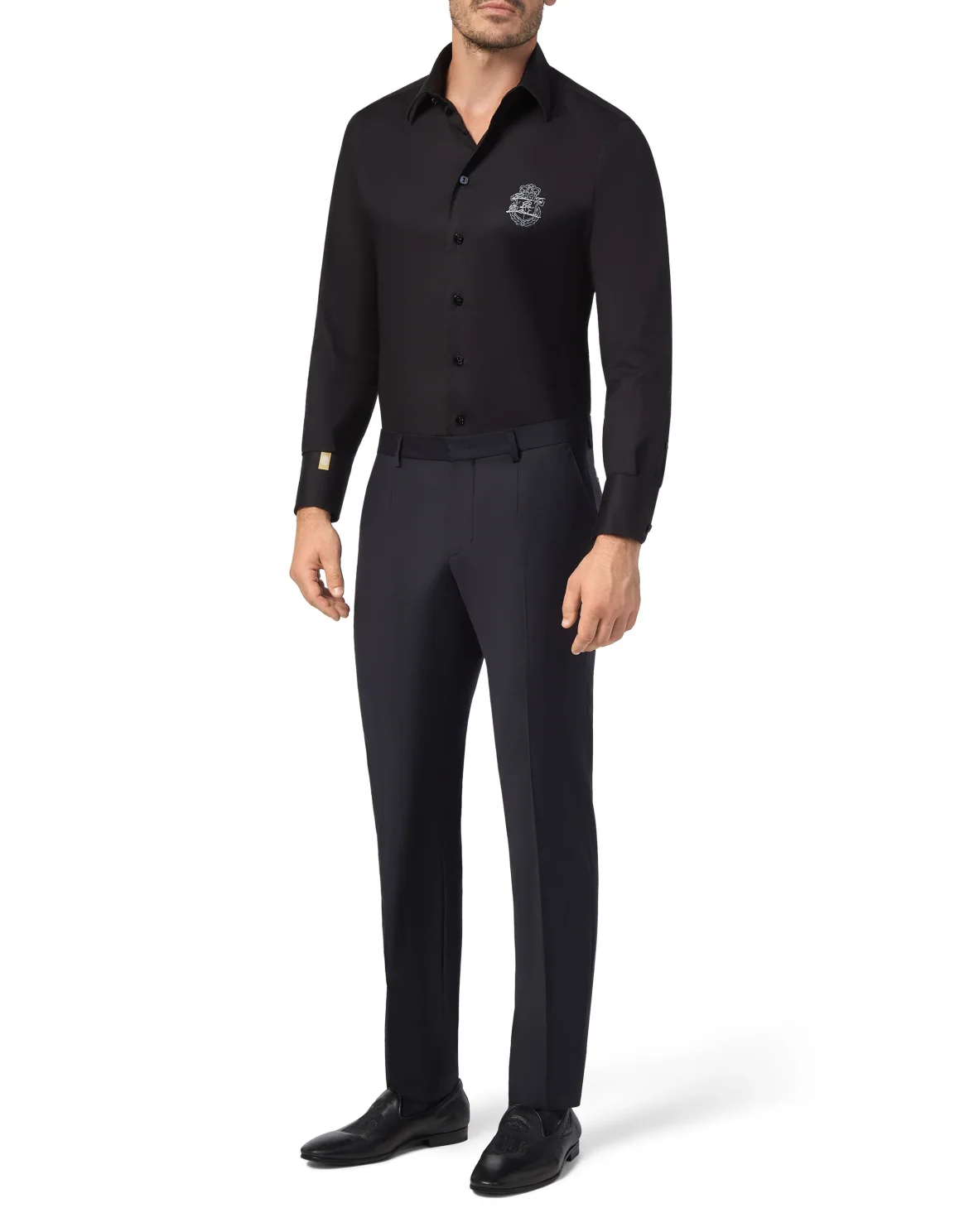 Long Trousers Regular Fit Elegant, цвет: Черный