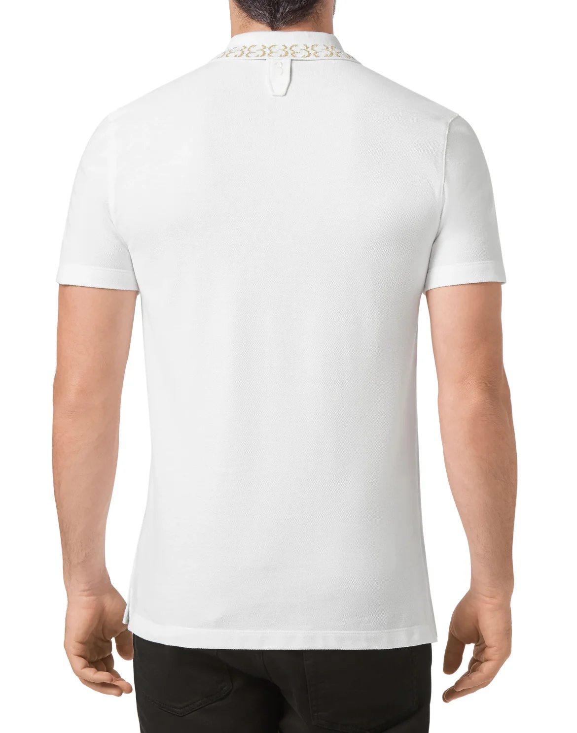 Polo shirt SS Jacquard Double B, цвет: Белый