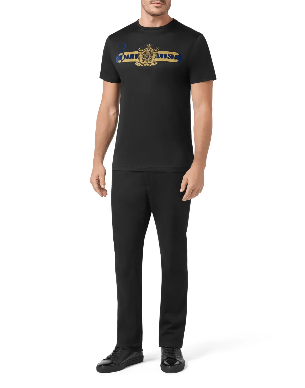 T-shirt Round Neck SS Crest, цвет: Черный