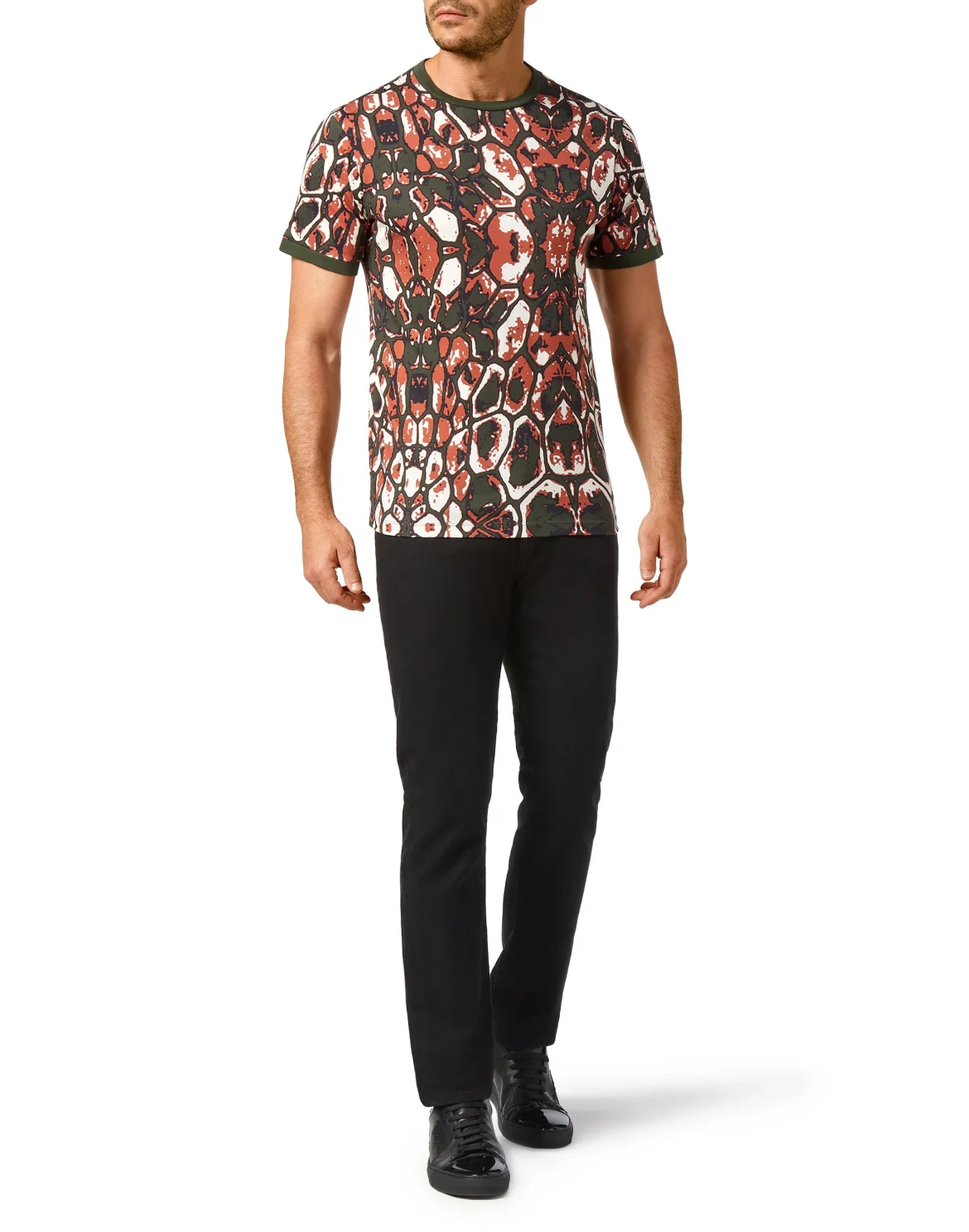 T-shirt Round Neck SS print animalier, цвет: Камуфляж