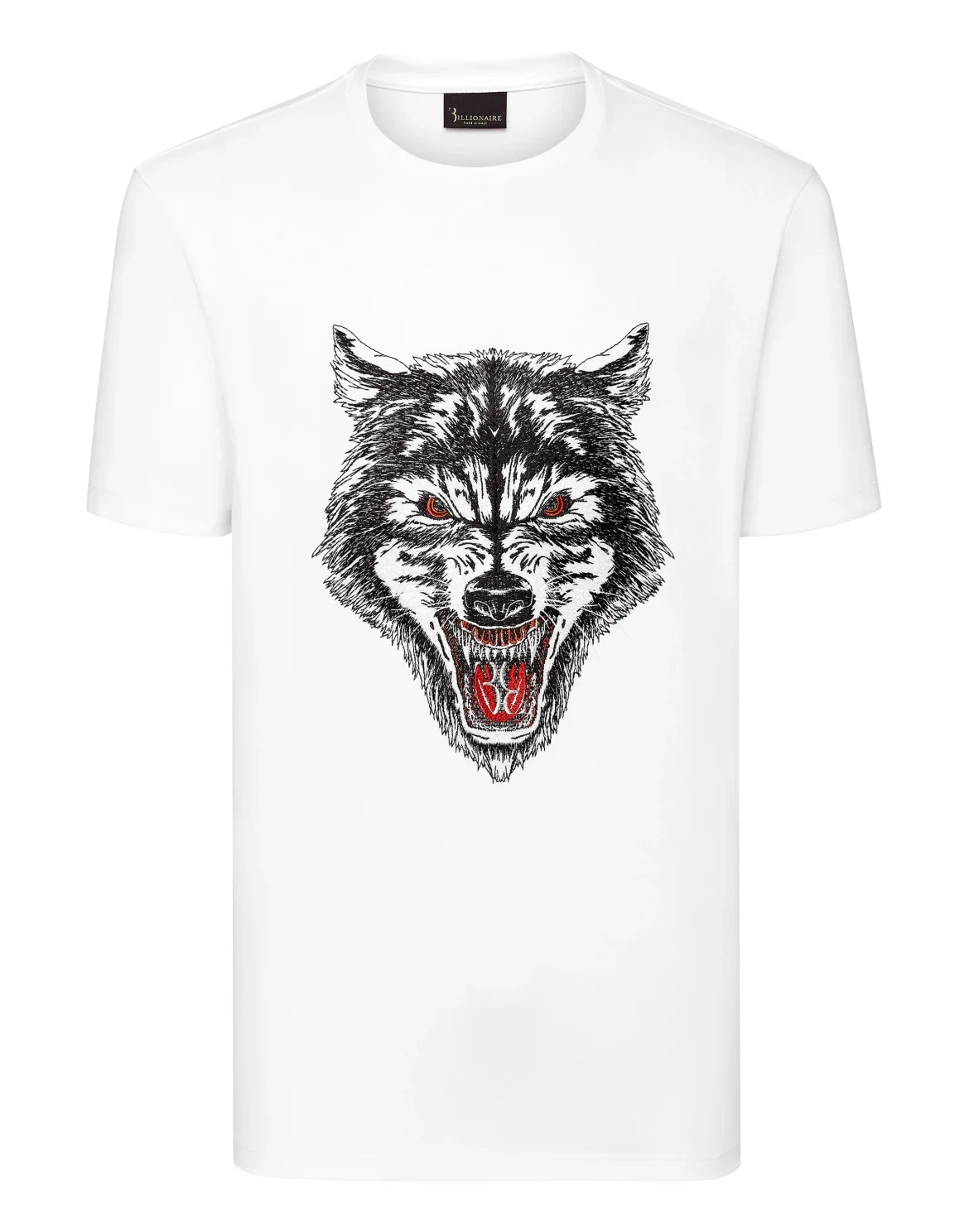 T-shirt Round Neck SS Wolf, цвет: Белый