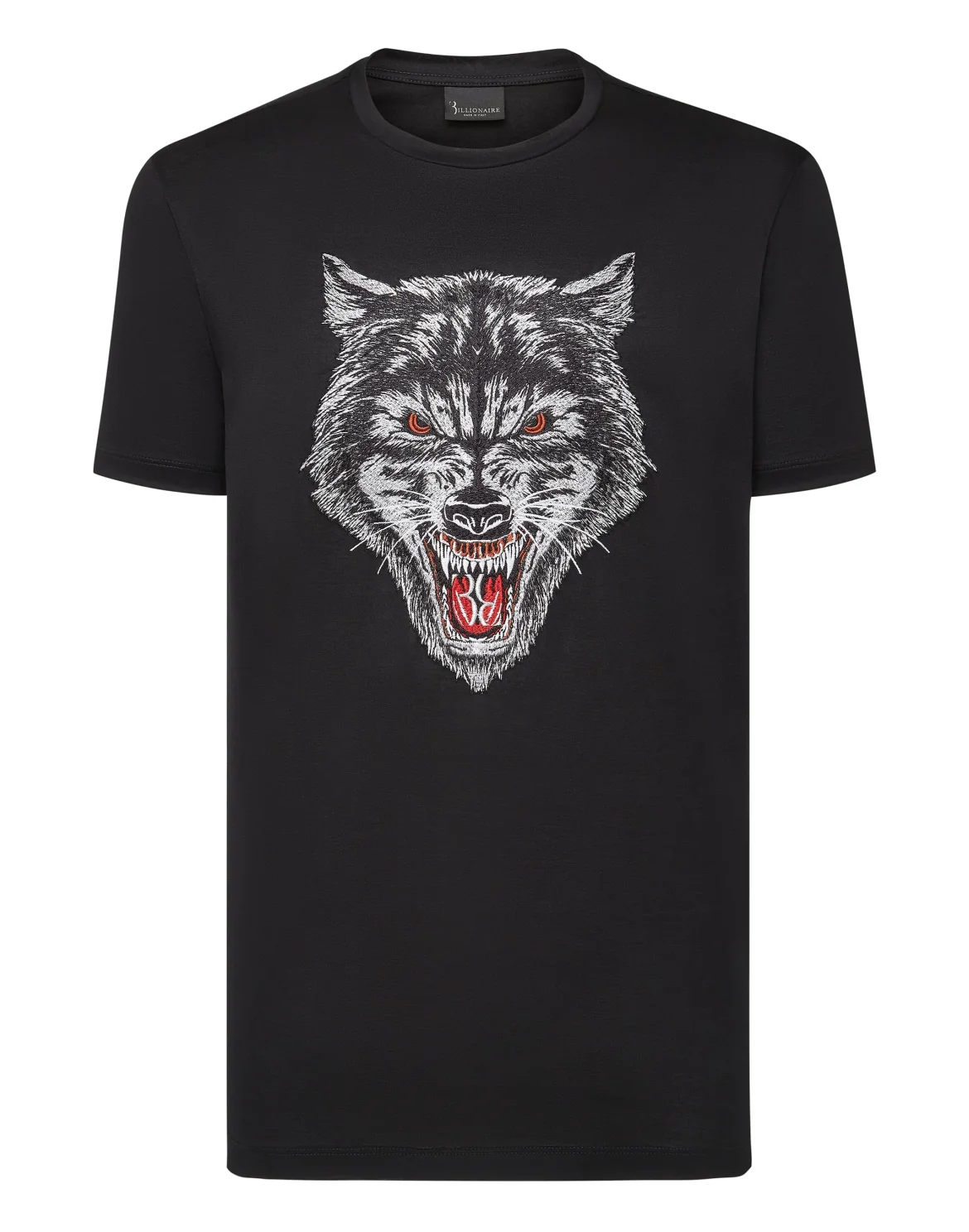 T-shirt Round Neck SS Wolf, цвет: Черный