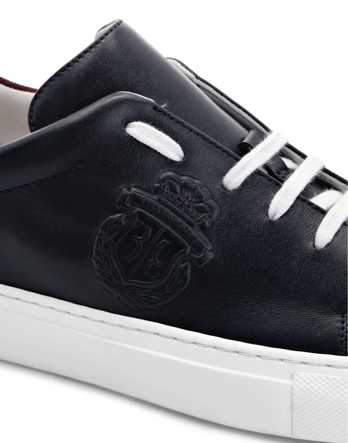 Leather Lo-Top Sneakers Crest, цвет: Синий