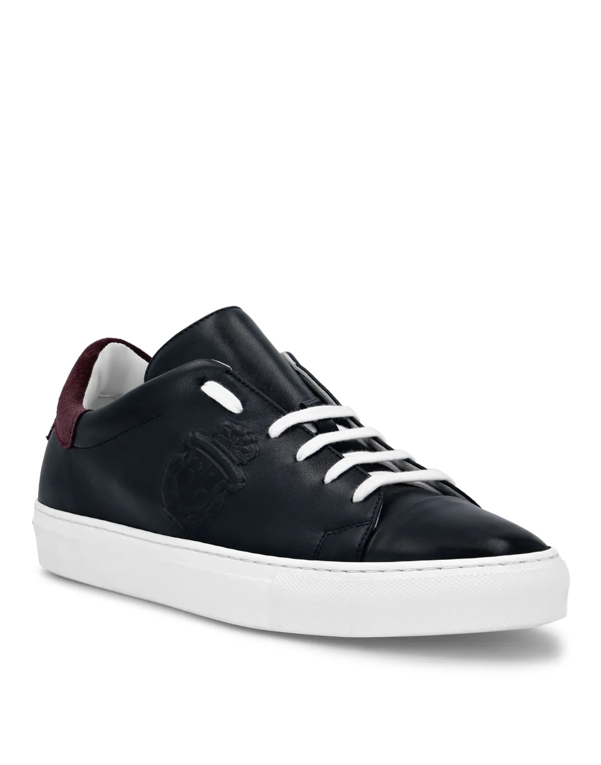 Leather Lo-Top Sneakers Crest, цвет: Синий
