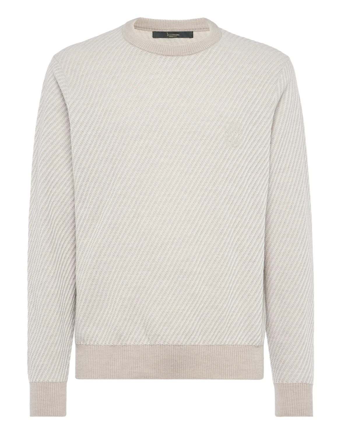 Pullover Round Neck LS Crest, цвет: Бежевый