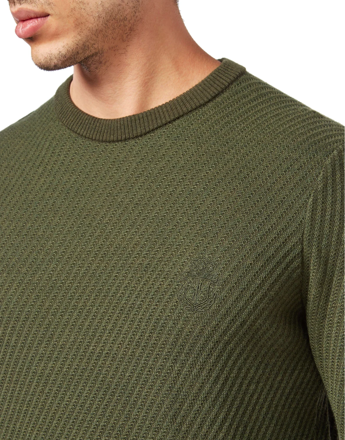 Pullover Round Neck LS Crest, цвет: Камуфляж