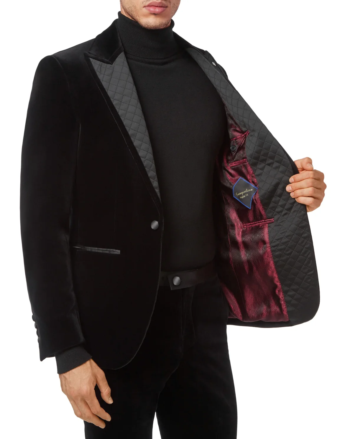 Velour Blazer, цвет: Черный