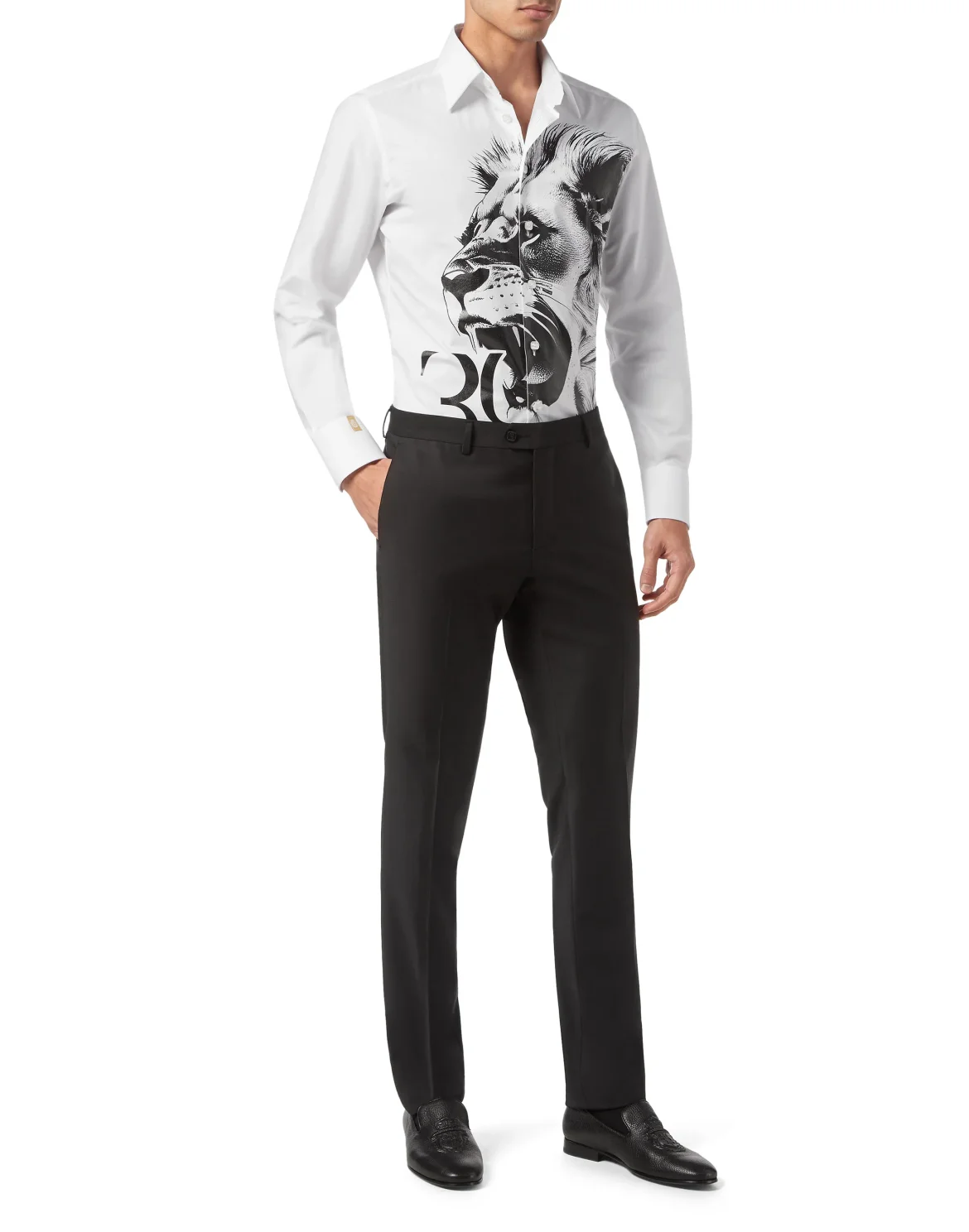 Shirt Silver Cut LS Slim Fit, цвет: Белый
