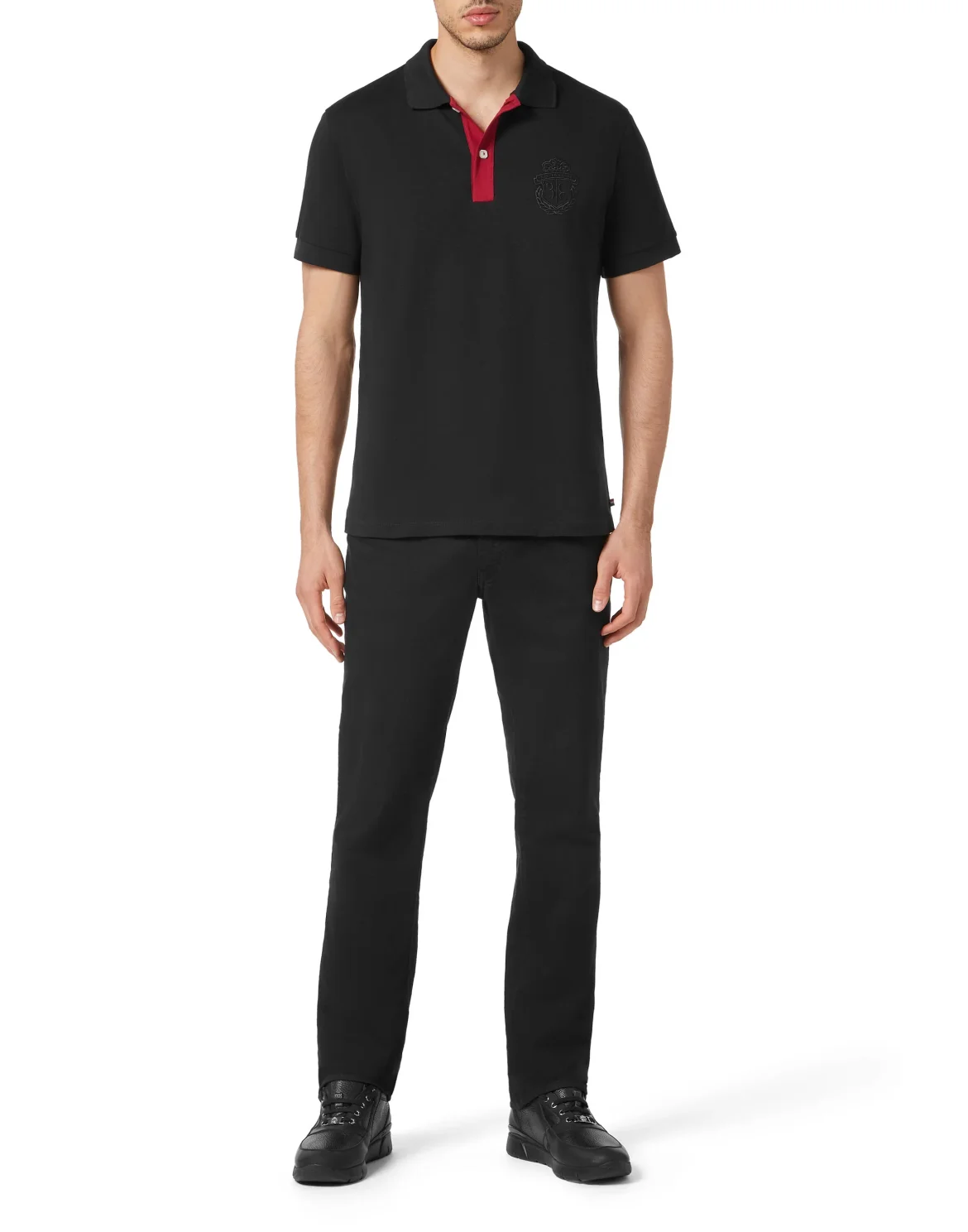 Piquet Polo shirt SS, цвет: Черный