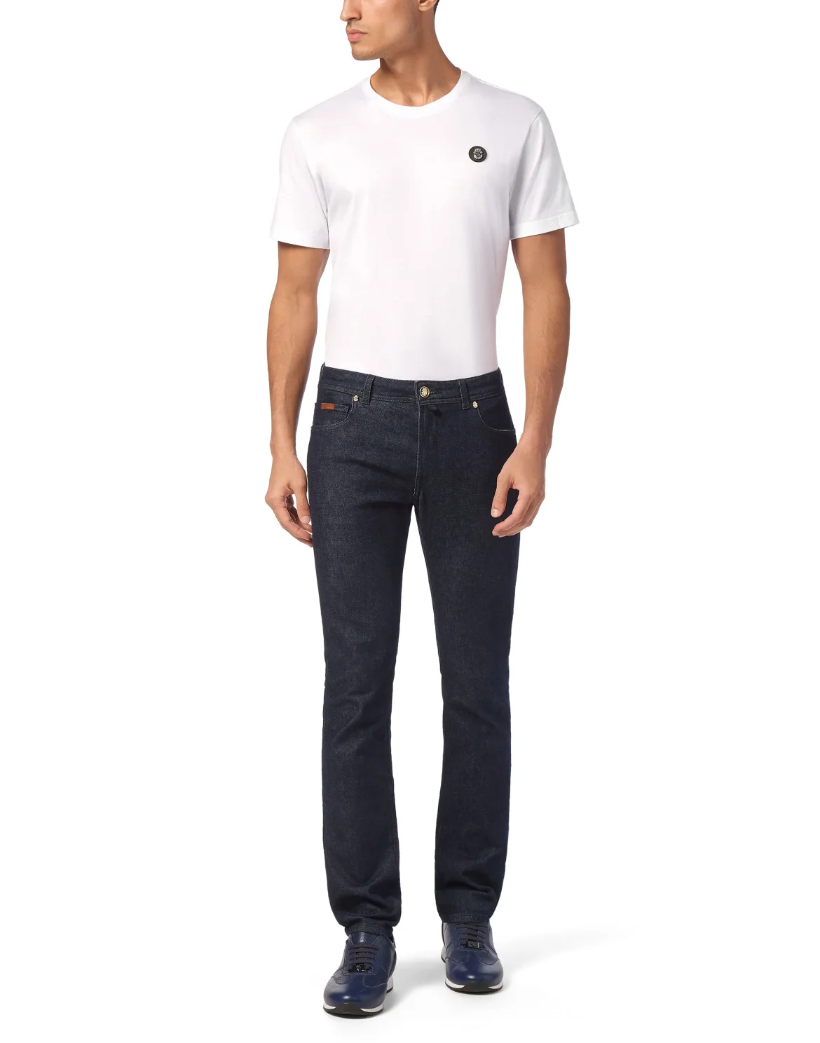 Super Straight Cut Denim Trousers, цвет: Синий