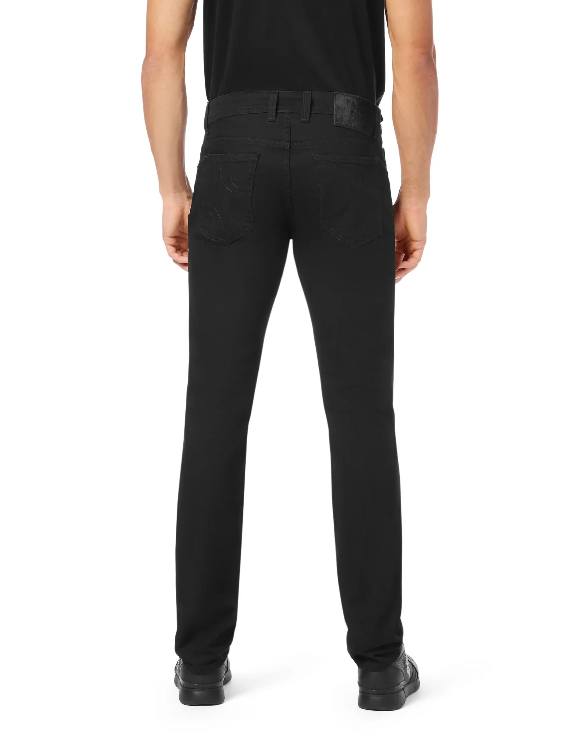 Super Straight Cut Denim Trousers, цвет: Черный