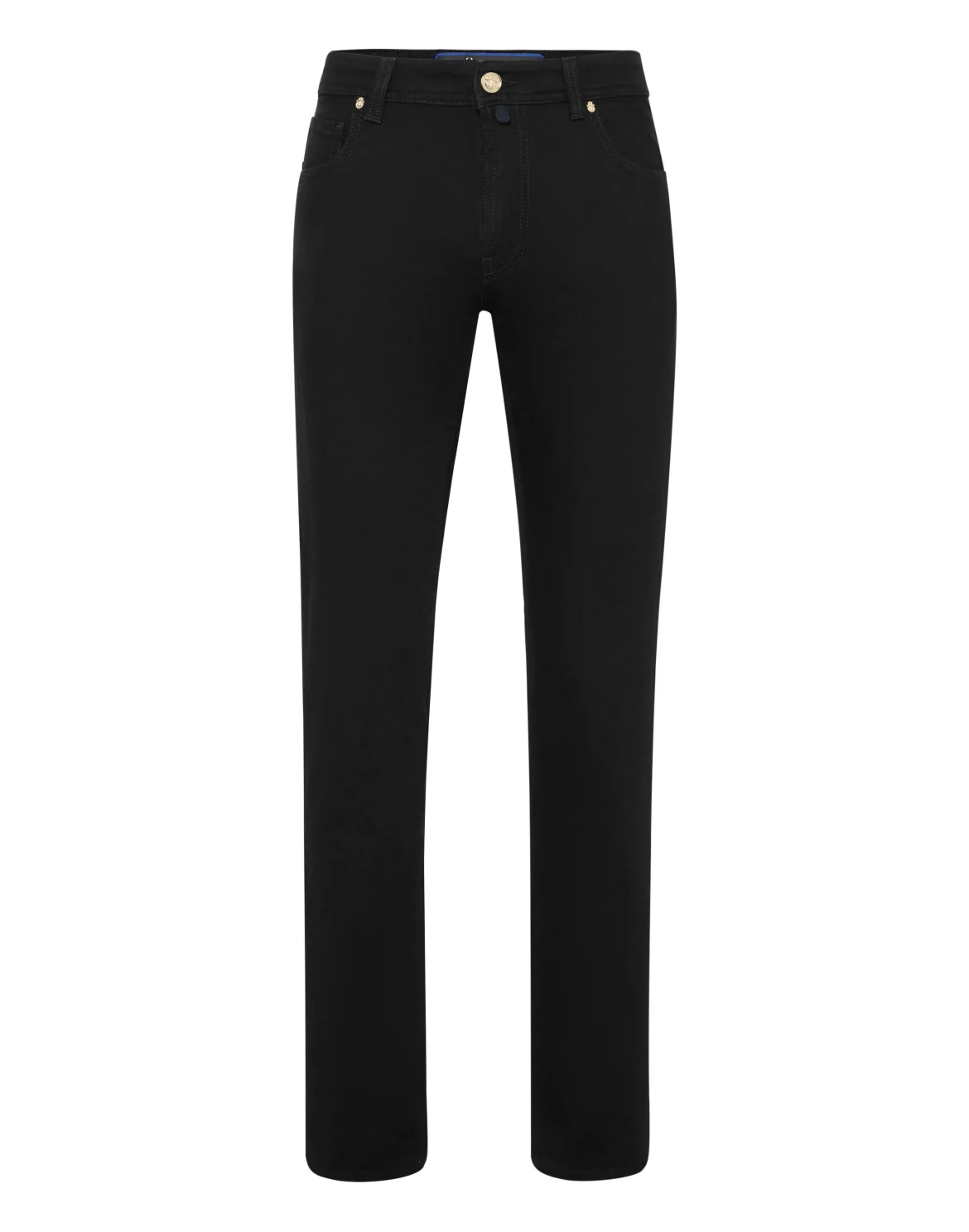 Super Straight Cut Denim Trousers, цвет: Черный