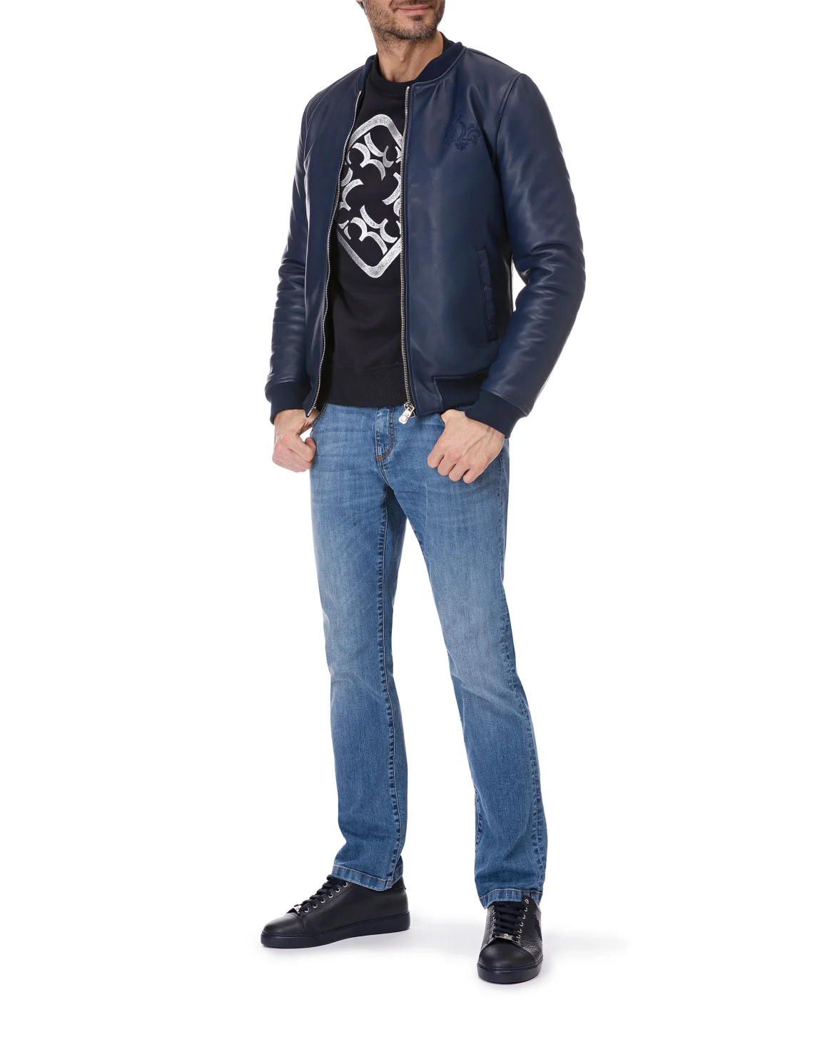 Sweatshirt LS "Roger", цвет: Синий