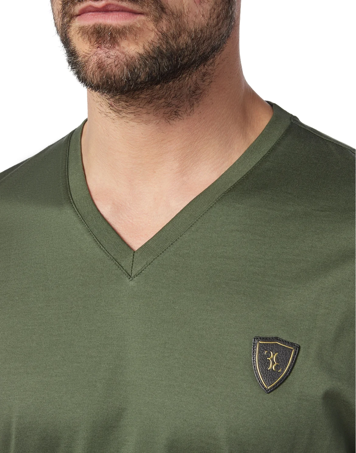 T-shirt V-Neck SS "Dionysos", цвет: Зеленый