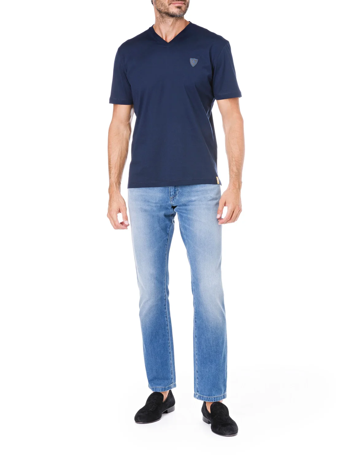 T-shirt V-Neck SS "Dionysos", цвет: Синий