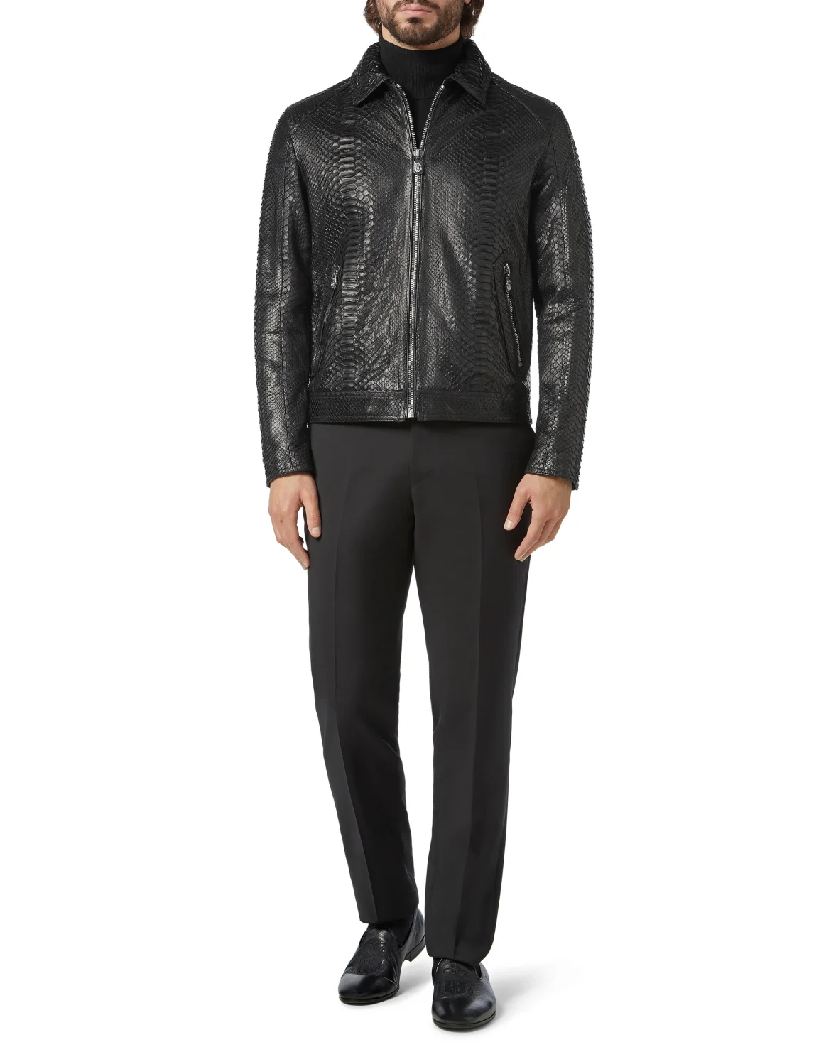 Leather Jacket Luxury, цвет: Черный