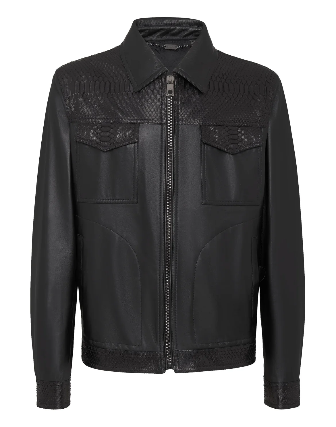 Leather Jacket Luxury, цвет: Черный