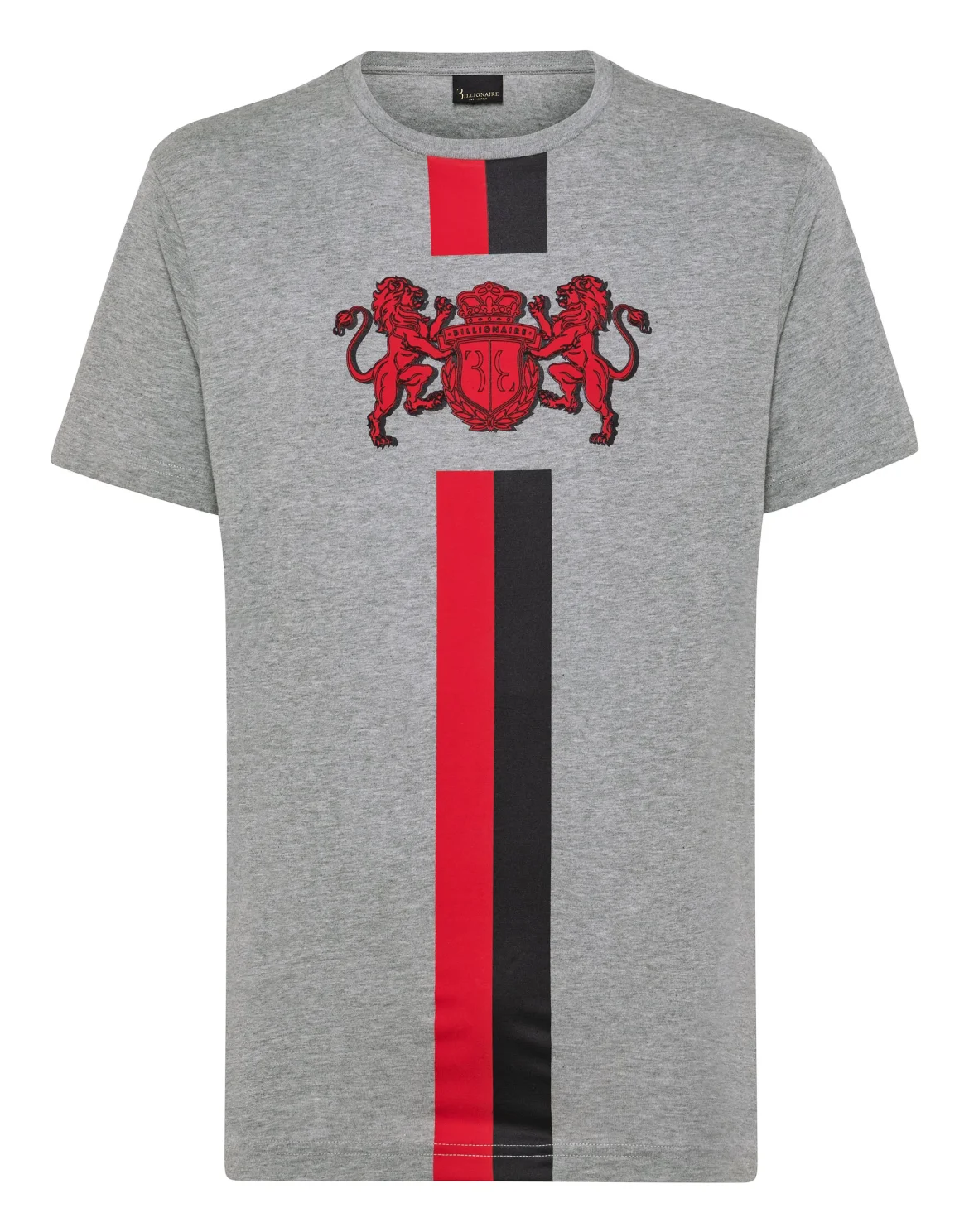 T-shirt Round Neck SS Double Lion, цвет: Серый